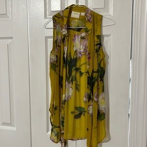 Floral Anthropologie Top
